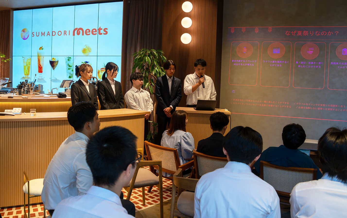 経営社会学科・中西哲ゼミ生が「スマートドリンキング（スマドリ）」を広げる体験の企画プレゼンテーションに挑戦